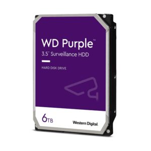 WD 6TB Purple Surveillance 3.5 SATA HDD, 5400rpm