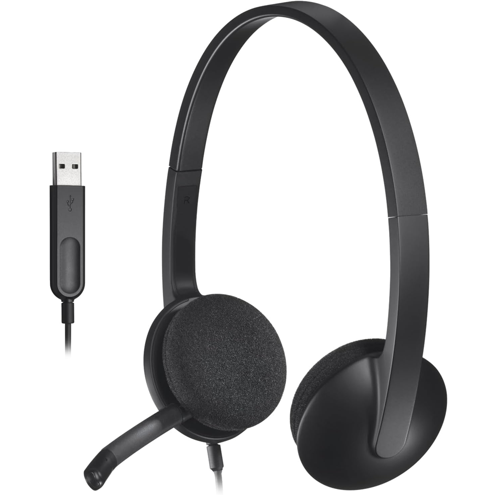 Logitech H340 USB Headset Noise Canceling Microphone