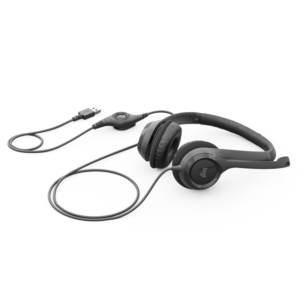 Logitech H390 USB Headset in-line controls, Noise Cancelling Mic - Image 3