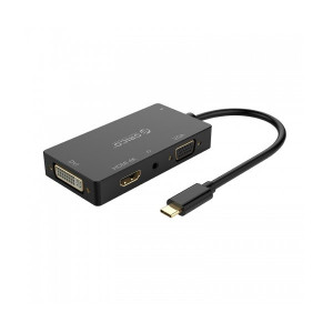 Orico XD107 USB Type-C to multi hub 4in1 HDMI VGA DVI 3.5mm docking station