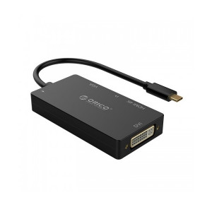 Orico XD107 USB Type-C to multi hub 4in1 HDMI VGA DVI 3.5mm docking station - Image 2