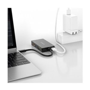 Orico XD107 USB Type-C to multi hub 4in1 HDMI VGA DVI 3.5mm docking station - Image 4