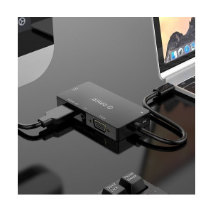 Orico XD107 USB Type-C to multi hub 4in1 HDMI VGA DVI 3.5mm docking station - Image 3