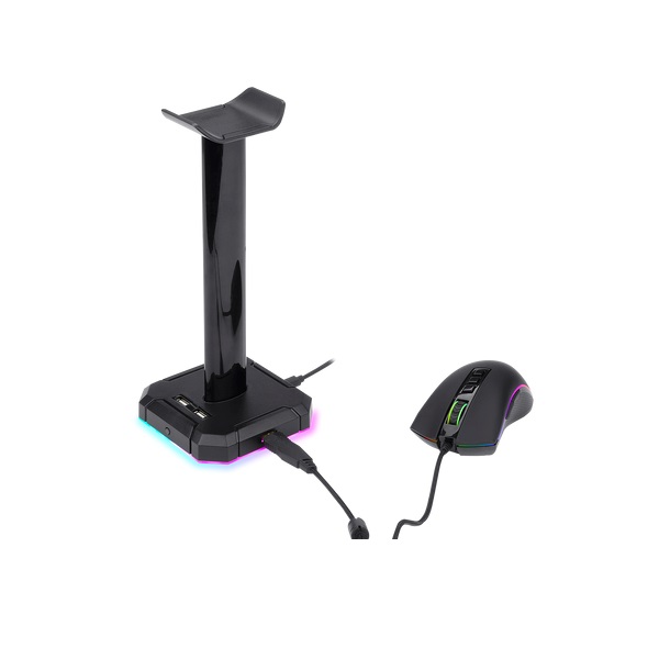 Redragon HA300 Scepter Pro Headset Stand RGB USB Hub - Image 4