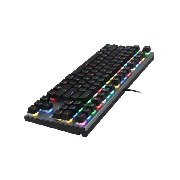 MeeTion MK04 TKL RGB Mechanical Gaming Keyboard, Blue Switch - Arabic English - Image 2