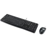 Logitech MK120 USB Keyboard Mouse Wired Combo - Image 2