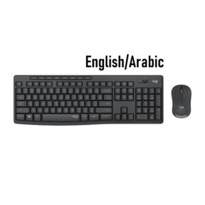 Logitech MK295 Silent Wireless Combo Keyboard & Mouse (English/Arabic)