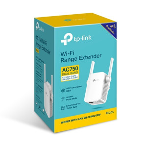TPLINK RE205 AC750 Dual Band WiFi Range Extender