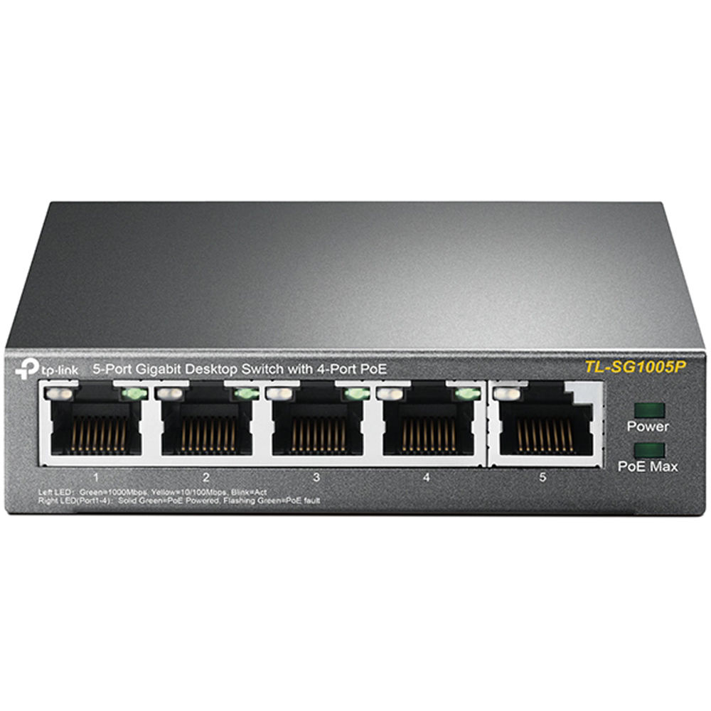 TP-Link SG1005P 5-Port Gigabit (4-Port PoE) Desktop Switch - Image 2