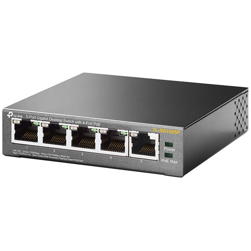 TP-Link SG1005P 5-Port Gigabit (4-Port PoE) Desktop Switch - Image 4