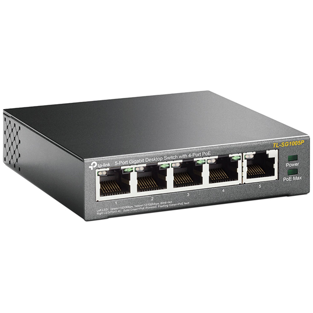 TP-Link SG1005P 5-Port Gigabit (4-Port PoE) Desktop Switch - Image 3