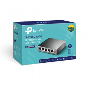 TP-Link SG1005P 5-Port Gigabit (4-Port PoE) Desktop Switch