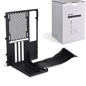 LIAN LI O11D Mini PCIe 4.0 Riser Cable Vertical GPU Bracket Kit - Black