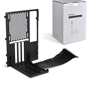 LIAN LI O11D Mini PCIe 4.0 Riser Cable Vertical GPU Bracket Kit - Black