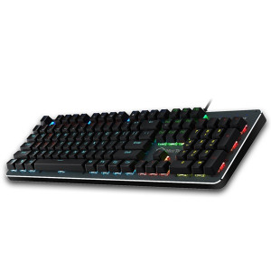 MeeTion MK007 Mechanical Gaming RGB Keyboard, Blue Switch - Arabic English - Image 3