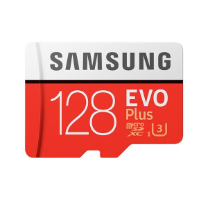 Samsung 128GB EVO Plus microSD Memory Card with SD Adapter, 100MB/s