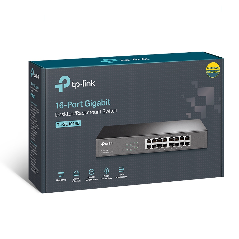 TP-Link SG1016D 16-Port Gigabit Desktop/Rackmount Switch