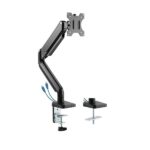 Twisted Minds 17" - 32" Single Monitor Arm Desk Mount Table Stand USB Ports, Flat & Curved