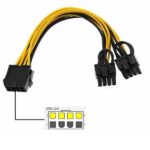 VGA Power Extension 8pin to 8pin Dual GPU Converter Adapter - Image 2