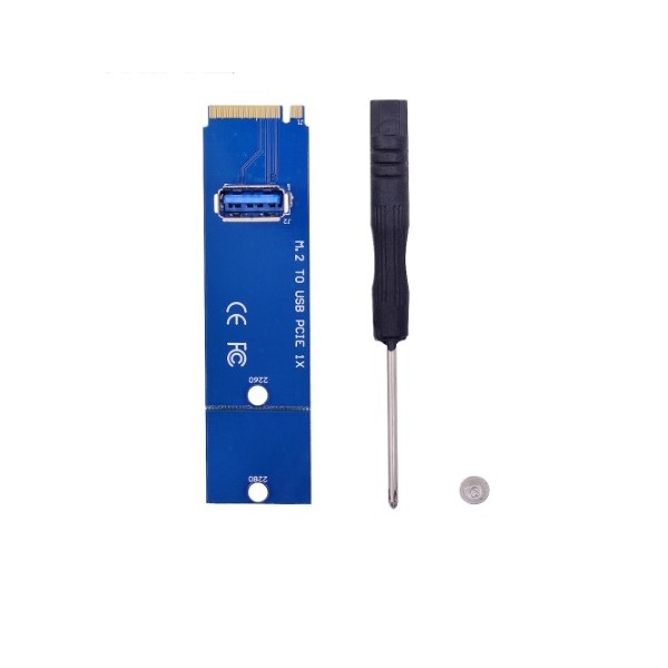 M.2 to USB 3.0 Transfer PCI-E Riser Card Adapter