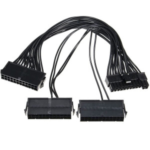 Triple Power Supply Joinder Adapter Cable 24 Pin, 3 Power Supplies