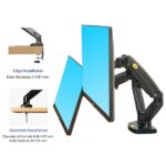 NB F160 Dual Monitor 10" - 27" Arm Desk Mount Table Stand Full Motion 2-9 KG - Flat Monitors - Image 3