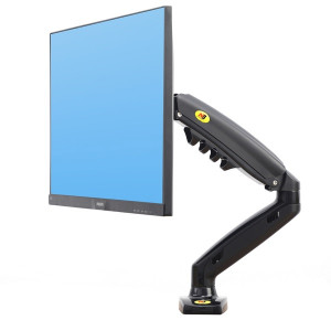 NB F80 Single Monitor 17″ - 30″ Arm Desk Mount Table Stand Full Motion Flat, 2-9 KG