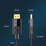 Jasoz A129 DisplayPort Cable DP1.4 8K HDR 32.4Gbps, 3m - Image 5