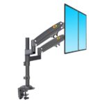 NB H180 Dual Monitor 17''- 27'' Full Motion Arm Desktop Table Mount Stand- Flat monitors - Image 5