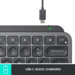 Logitech MX Keys Mini Minimalist Wireless Illuminated Keyboard, Graphite – Arabic/English - Image 4