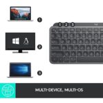 Logitech MX Keys Mini Minimalist Wireless Illuminated Keyboard, Graphite – Arabic/English - Image 3
