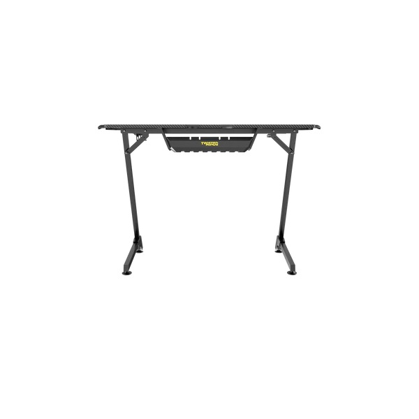 Twisted Minds Gaming Desk Table Z Shaped Carbon Fiber Texture RGB Light, 100cm - Image 4