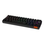 MeeTion MK005 Wired 60% Mini Gaming Mechanical Keyboard English-Arabic, Blue Switch (Black) - Image 4