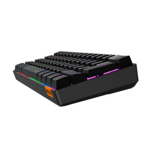 MeeTion MK005 Wired 60% Mini Gaming Mechanical Keyboard English-Arabic, Blue Switch (Black) - Image 3