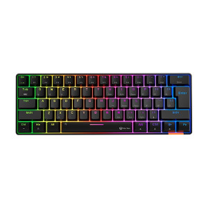 MeeTion MK005BT Dual Mode Bluetooth Wired 60% Mini Gaming Mechanical Keyboard English-Arabic, Blue Switch - Image 7