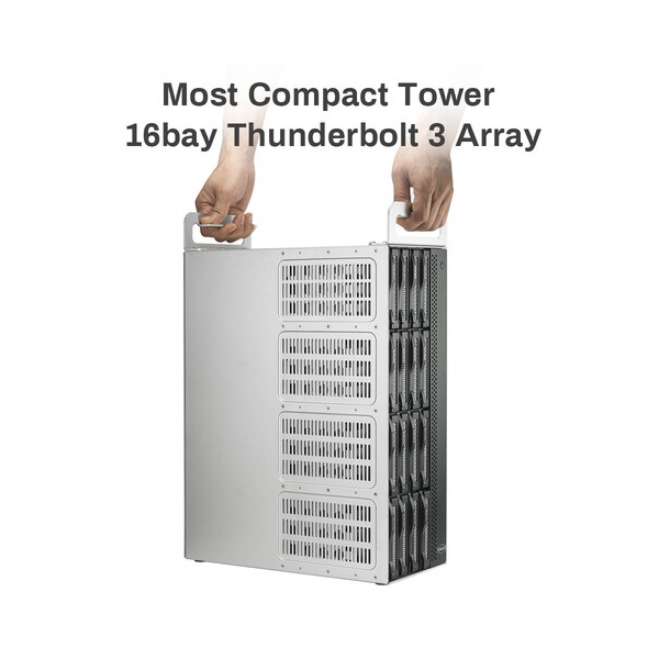 TerraMaster D16 Thunderbolt 3 16-Bay Professional RAID Enclosure Case - Image 3