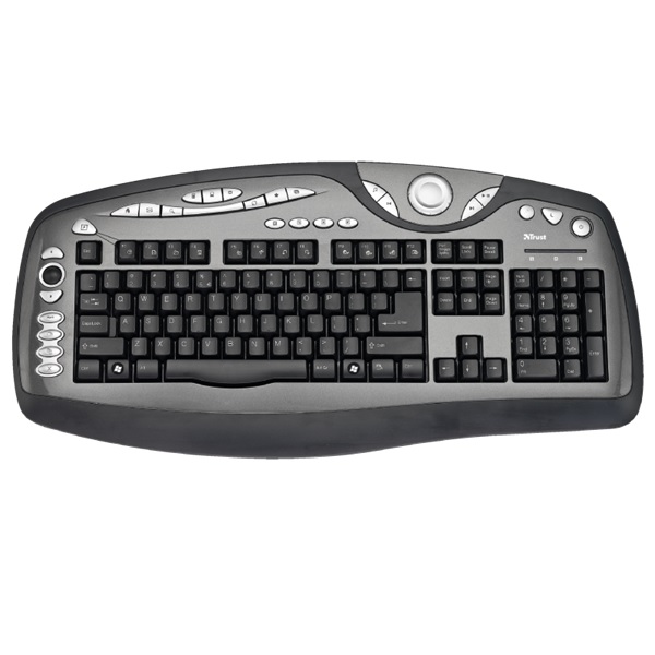 Trust KB-2200 Multimedia Scroll Keyboard English, USB port