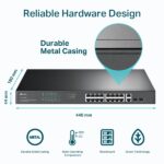 TP-Link SG1218MP 18-Port Gigabit Rackmount Switch with 16-Port PoE+ (250W) - Image 3