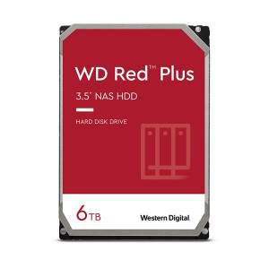 WD 6TB Red Plus SATA 3.5″ NAS HDD, 5400rpm