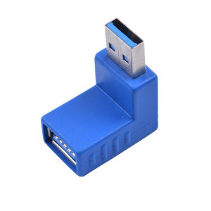 USB 3.0 Male to Female M/F Angled L Shape Converter Adapter