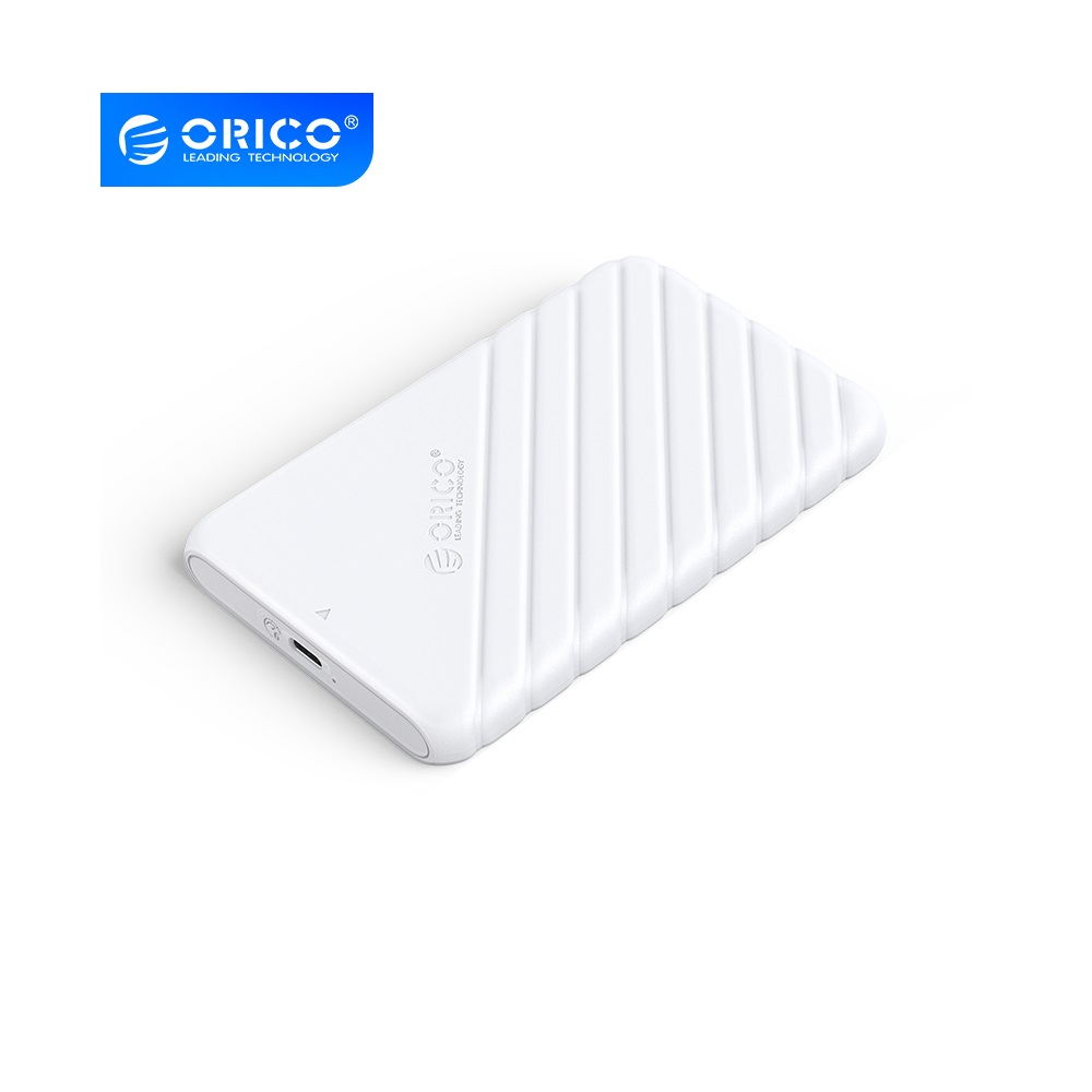 Orico 25PW1 2.5 inch HDD USB-C Enclosure Case - White
