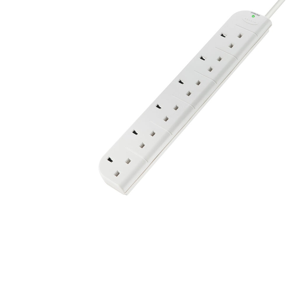 Belkin 6 Socket SurgeStrip E-Series Surge Protector Power Extension - 1m