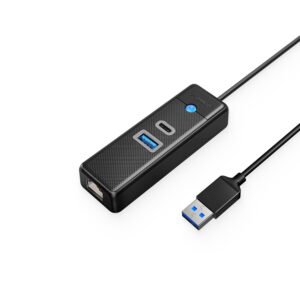 Orico PWCUR 3-Port Hub with USB 3.0 USB-C RJ45 Gigabit Network