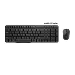 Rapoo X1800S Wireless Combo - Black Keyboard Mouse - AR | Eng