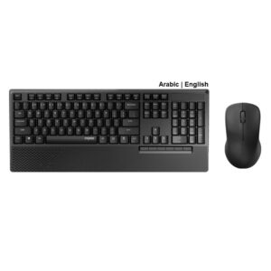Rapoo X1960 Wireless Combo - Black Multimedia Keyboard Mouse - AR | Eng