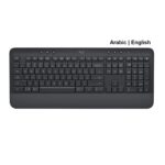 Logitech Signature K650 Comfort Wireless Bluetooth Keyboard with Wrist Rest - Black (Arabic/English)