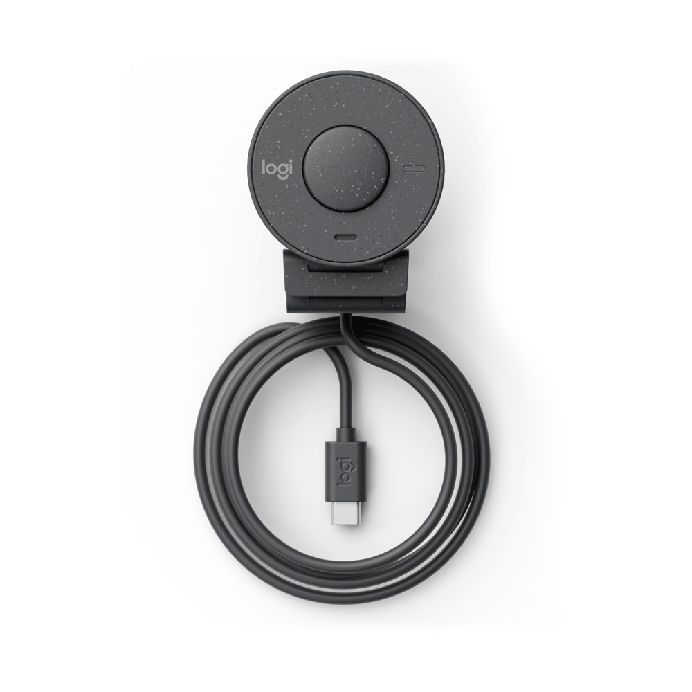 Logitech Brio 300 Full HD Webcam with Privacy Shutter - Black Noise-reducing mic USB-C - Image 3