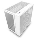 NZXT H9 Flow Dual-Chamber Mid-Tower Airflow Case - White, 4-Fans - Image 2