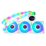 GAMEON KRAKEN N360 LCD Display Liquid CPU Cooler 360mm With ARGB Tube - White - Image 2