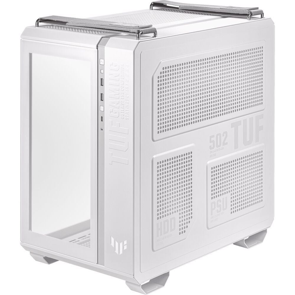ASUS TUF GT502 PLUS ATX Mid Tower Gaming PC Case 4-fans – White - Image 2